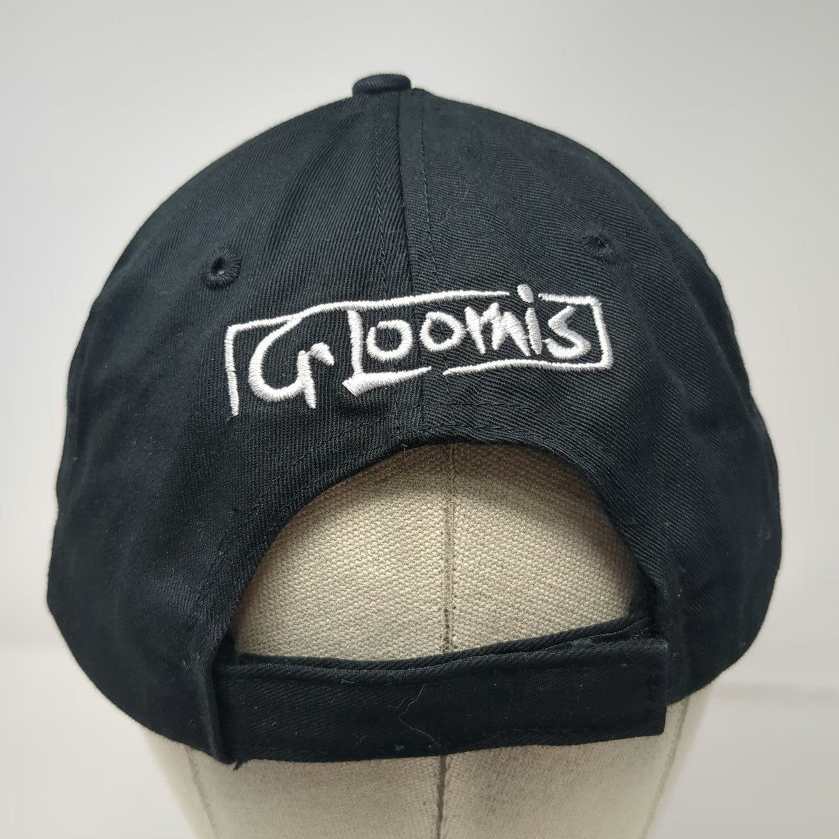 G. Loomis Baseball Cap Black One Size Fish Skeleton Logo Fishing Strapback Hat