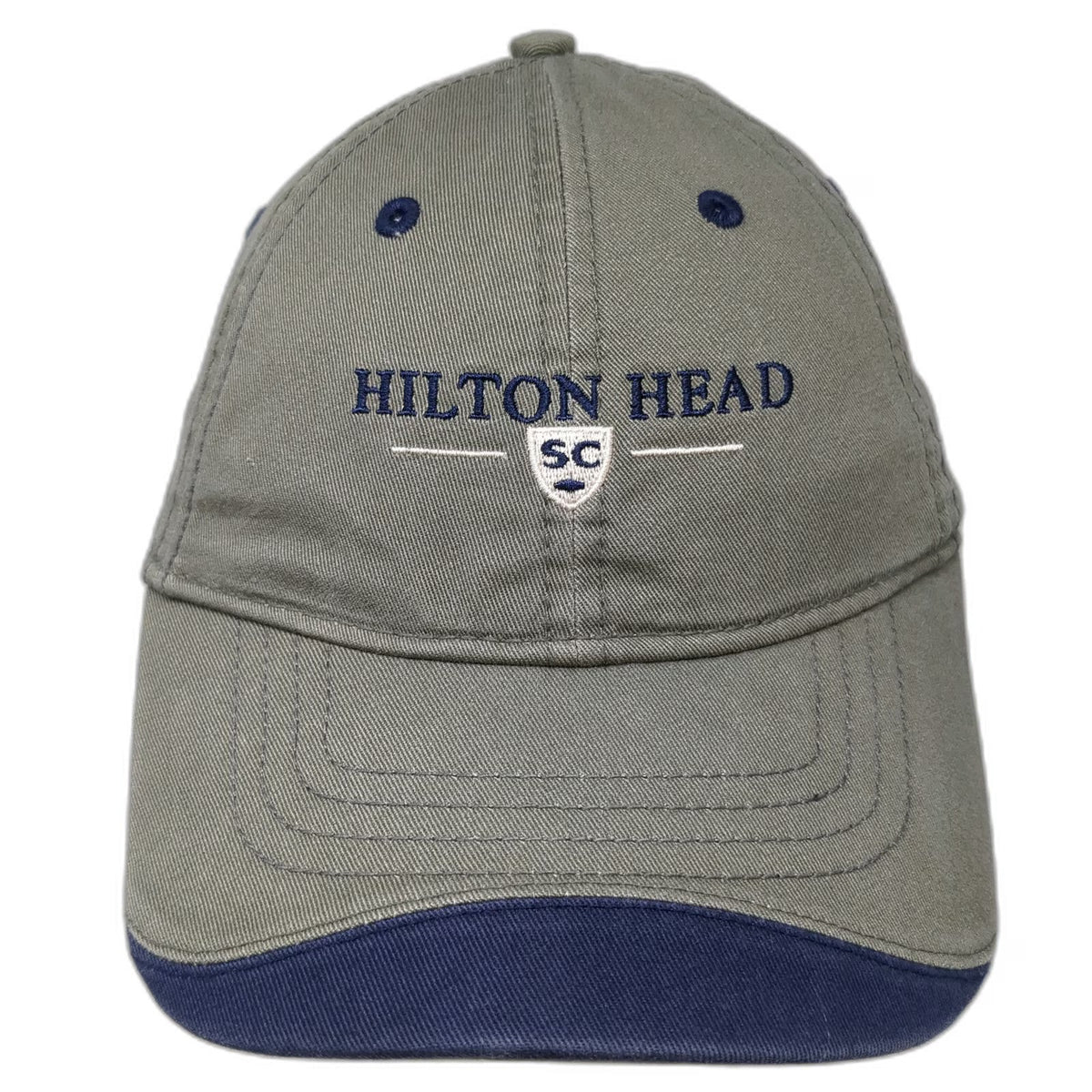 Hotshot Hilton Head SC Baseball Cap Green Blue One Size Strapback Cotton Hat