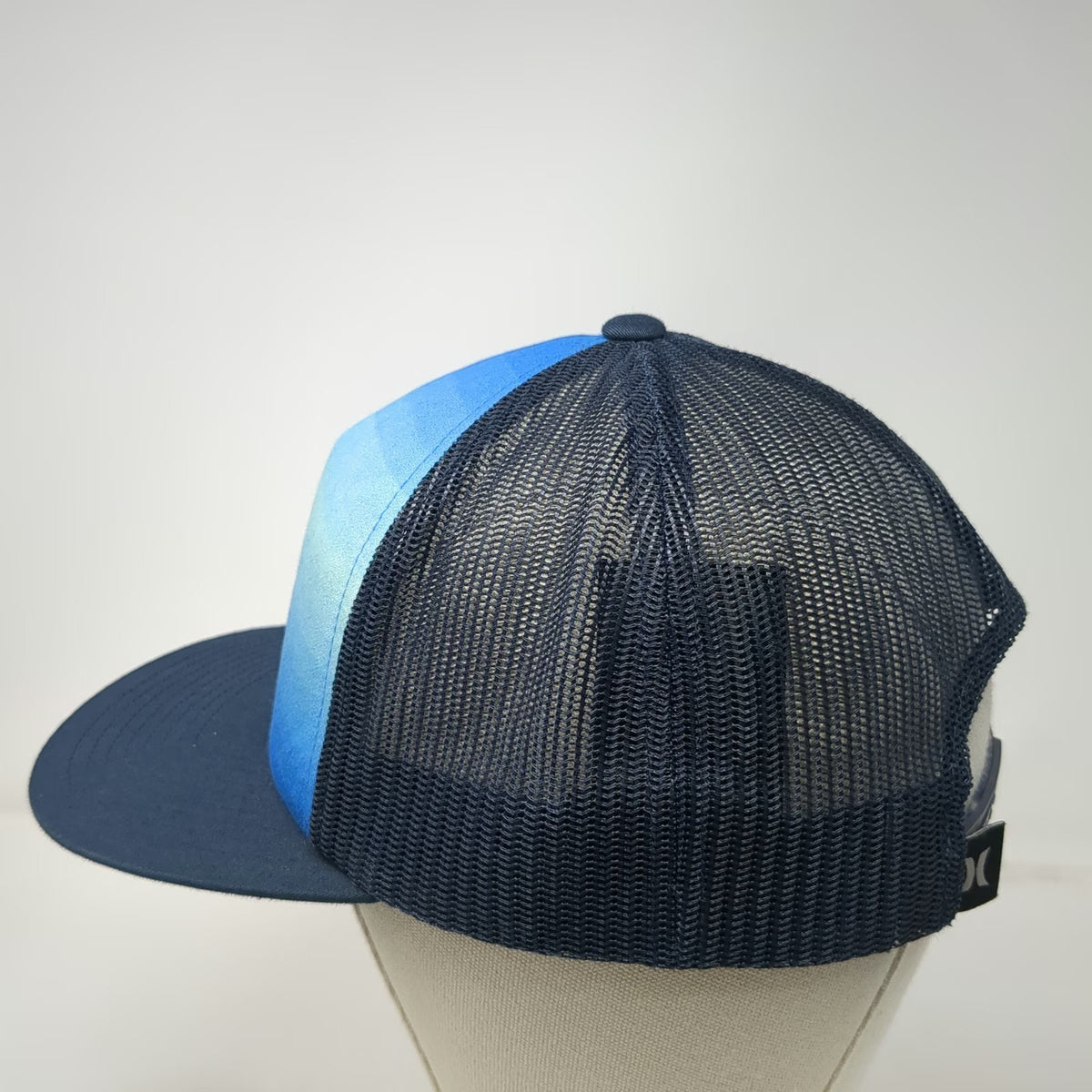 Hurley Trucker Hat Blue One Size Ombre Mesh Back Snapback Adjustable Flat Brim