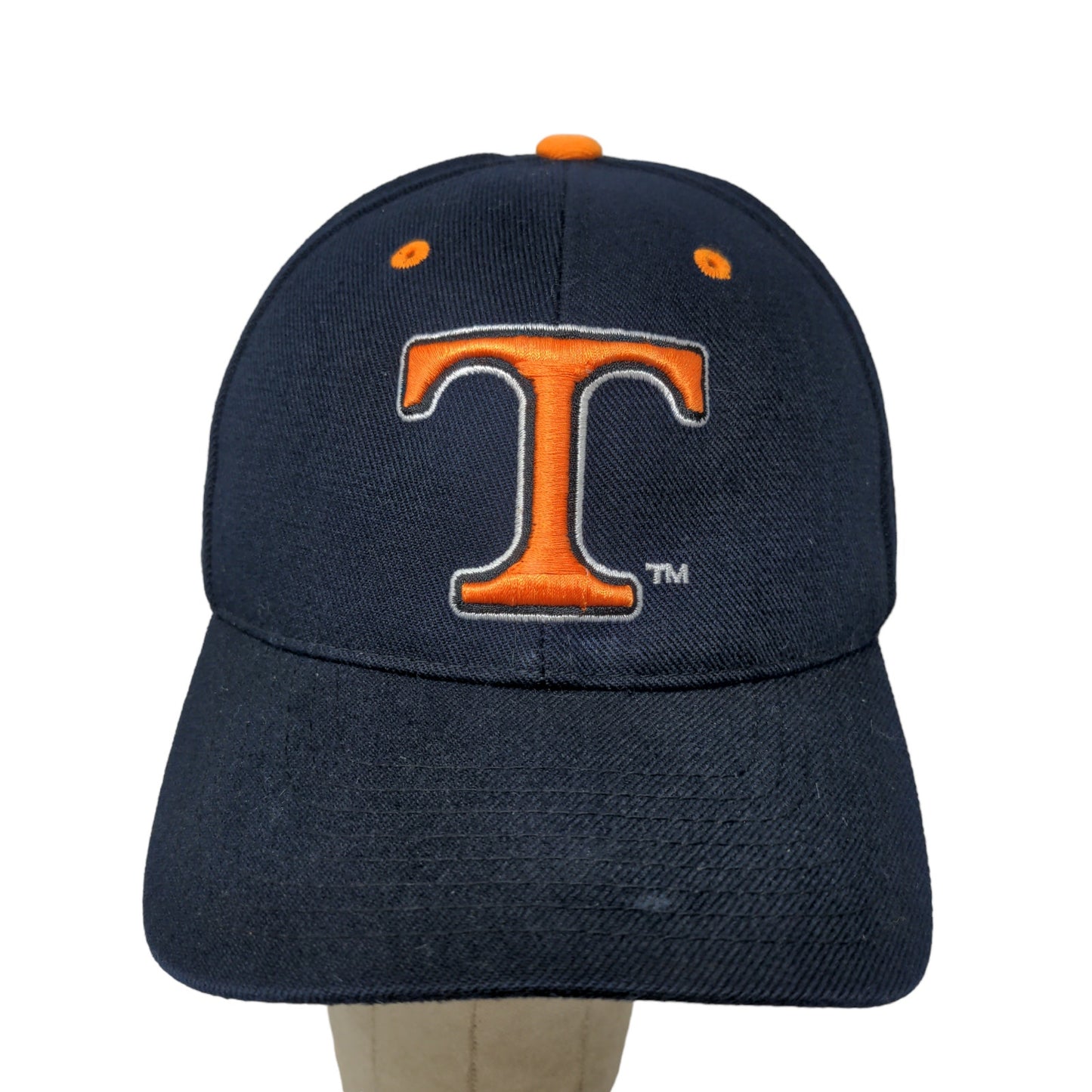 Top of the World Mens Fitted Hat Blue Size 7 3/8 Embroidered University of Texas