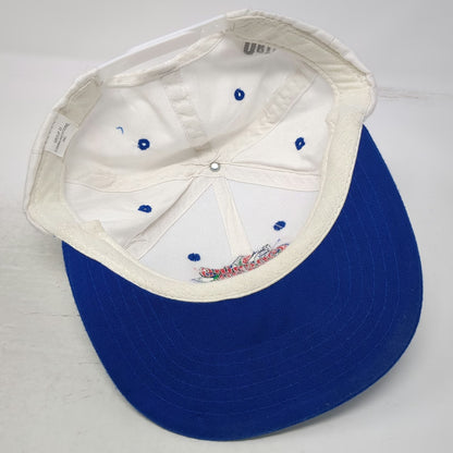 MLB Group II Communications Snapback Hat White Blue One Size Opening Day Ortho