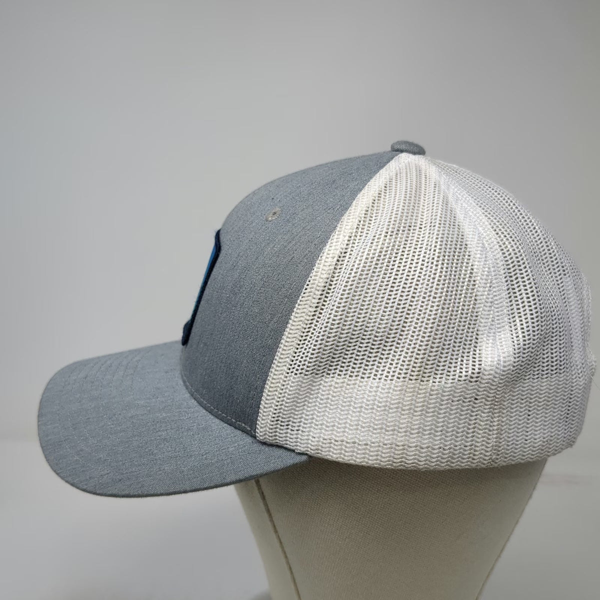 Gerber Trucker Hat Gray One Size Mesh Snapback Iridescent Logo Patch 1939