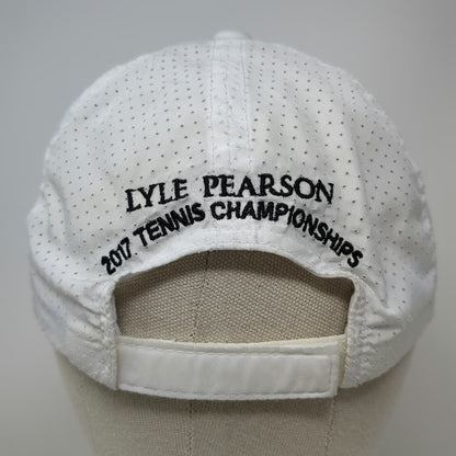Port Authority Baseball Cap White One Size Mesh Strapback Sun Valley Tennis Hat