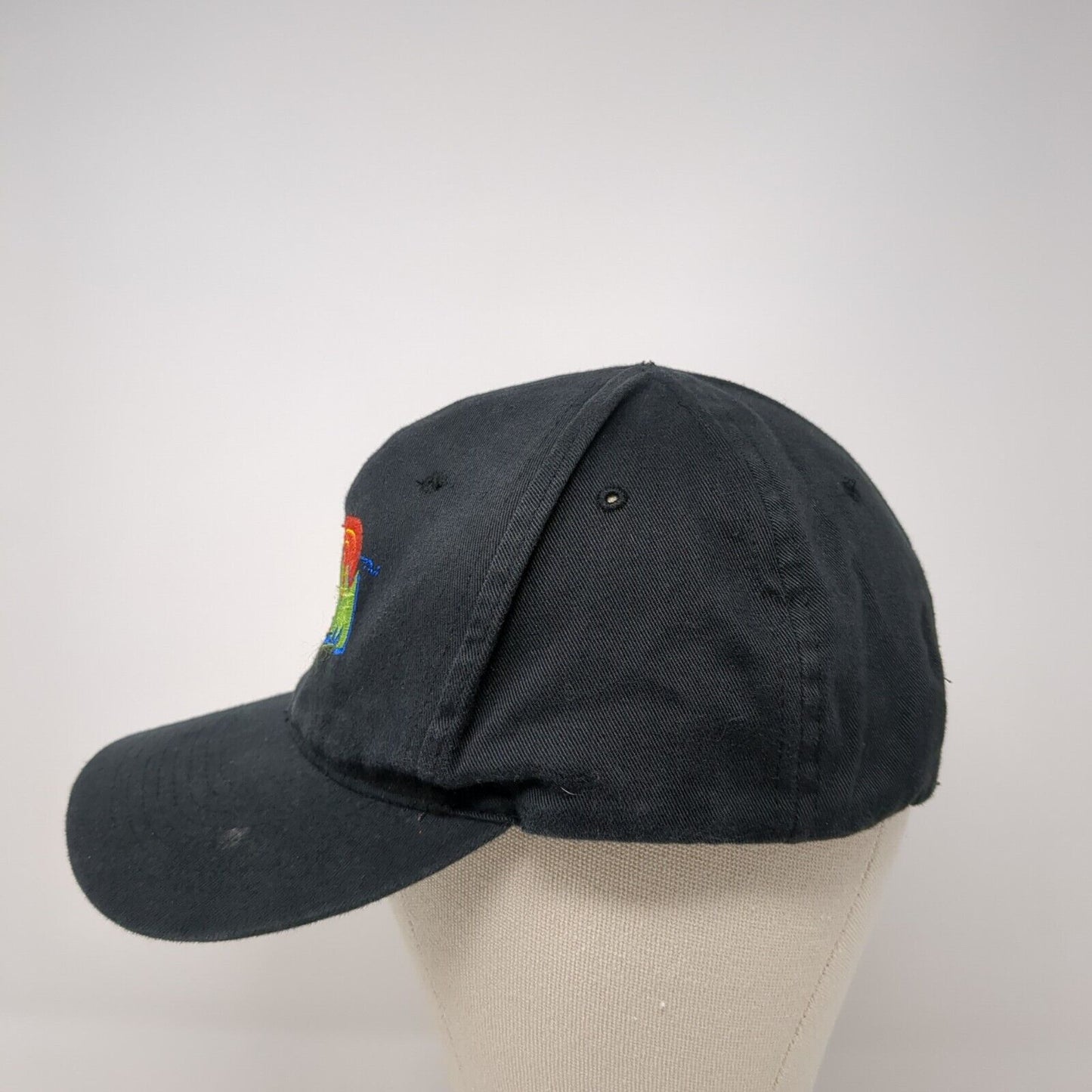 Space Jam Snapback Hat Black One Size Adjustable Embroidered 6 Panel