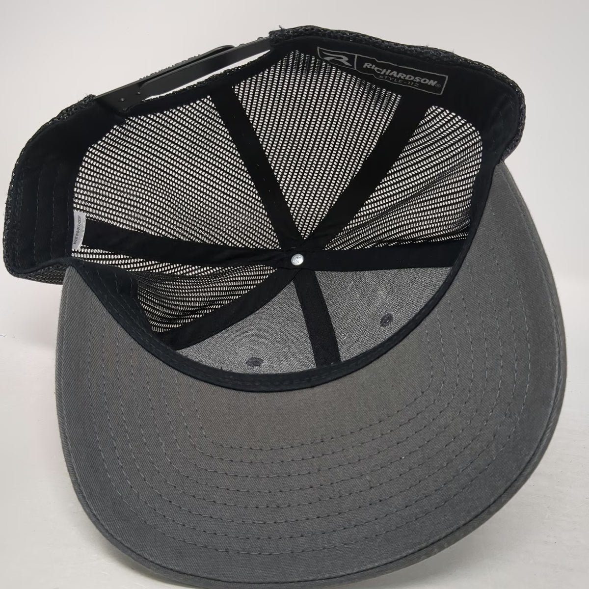 Richardson Trucker Hat Gray One Size Archuleta Builders Patch Mesh Snapback
