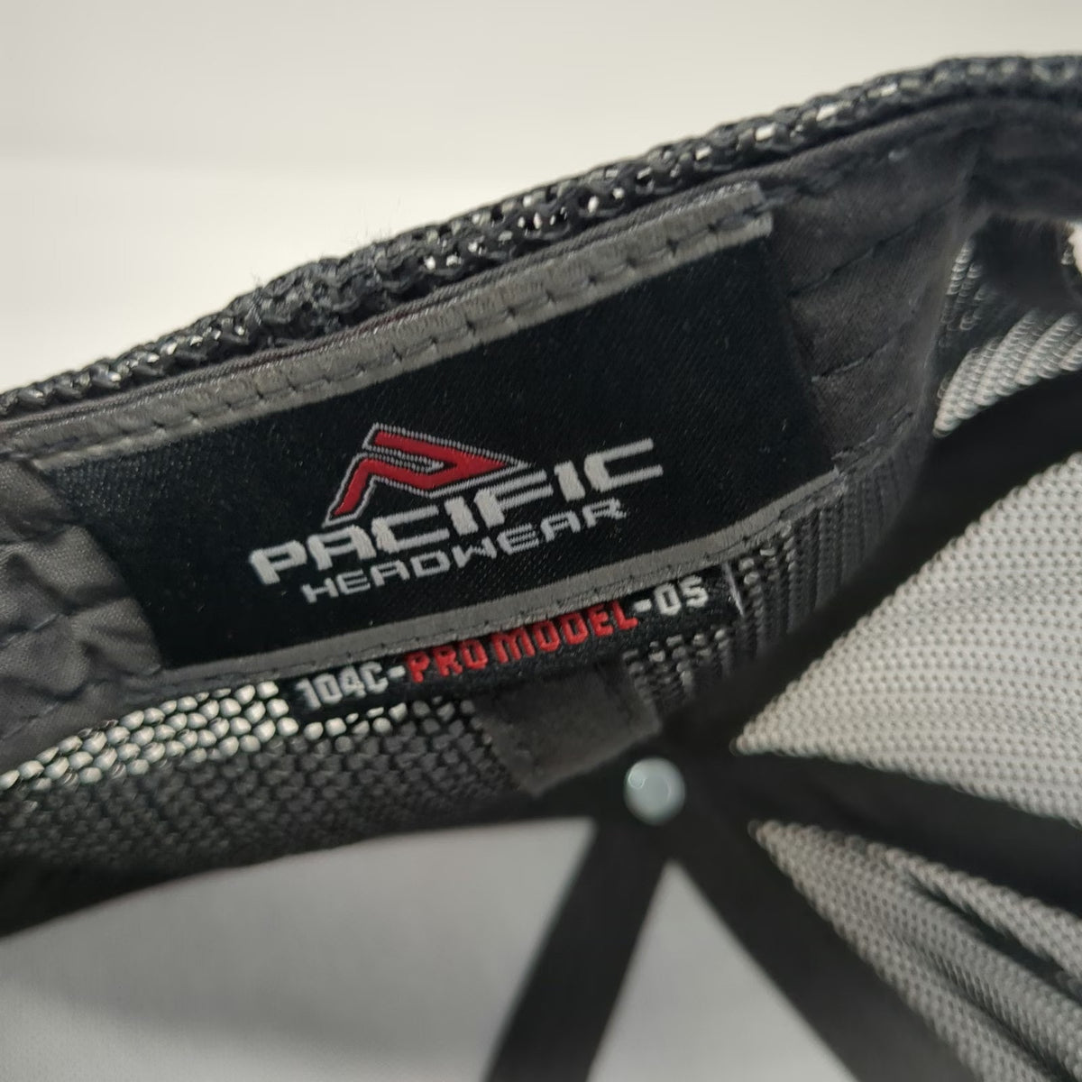Pacific Headwear Trucker Hat Gray One Size Inland Crane Mesh Snapback Industrial