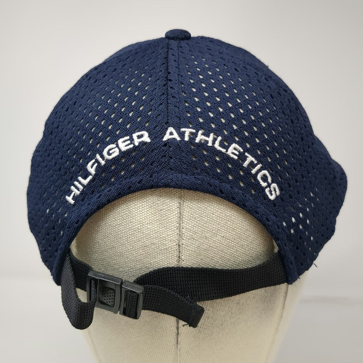 Tommy Hilfiger Baseball Cap Blue Athletics Mesh Slideback Polyester Hat Vintage