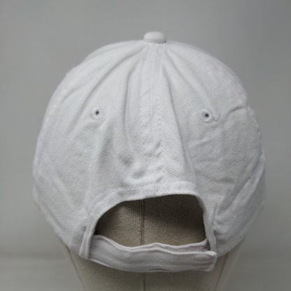 Metro Financial Strapback Hat White One Size Adjustable Embroidered 6 Panel