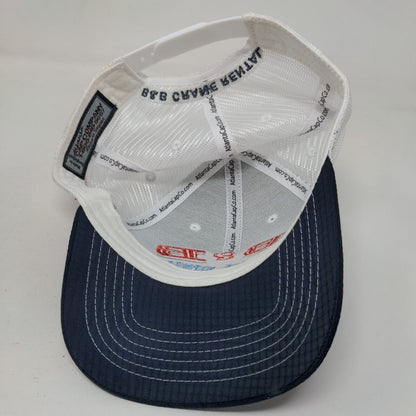 B&B Crane Rental Snapback Mesh Back Trucker Hat Blue One Size Embroidered