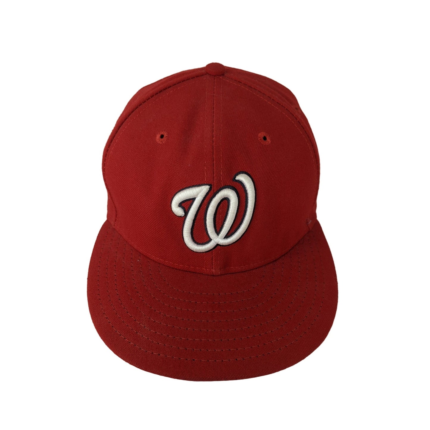 New Era 59Fifty On Field MLB Hat Cap Size 7 1/4 Washington Nationals Embroidered