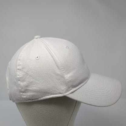 George Strapback Hat White One Size Solid Adjustable Blank Outdoor