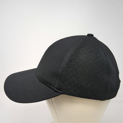 Gaiam Baseball Cap Black One Size Perforated Breathable Adjustable Slideback Hat