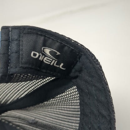 O'Neill Trucker Hat Blue One Size Snapback Mesh Back Logo Patch Curved Brim Surf