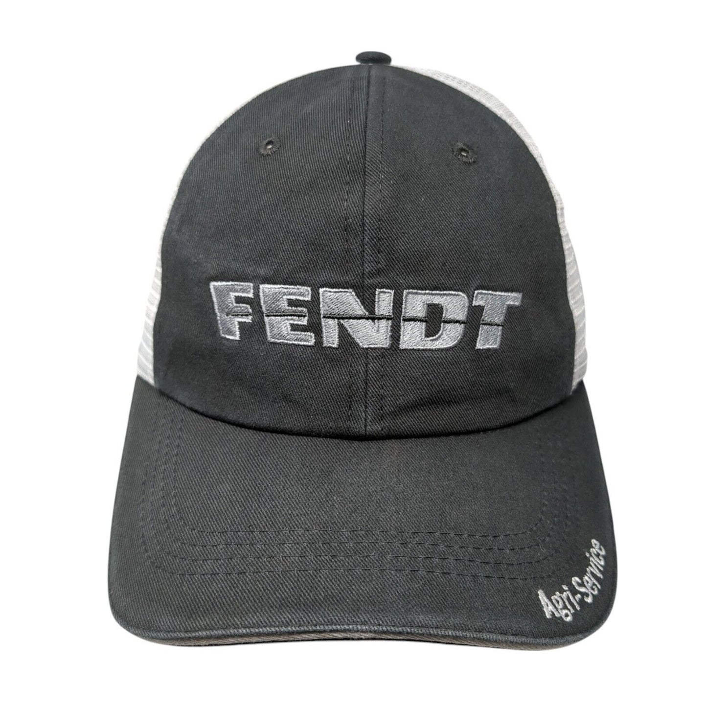Fendt Agri-Service Agco Parts Snapback Trucker Hat Gray OSFA Mesh Back CMG Halo