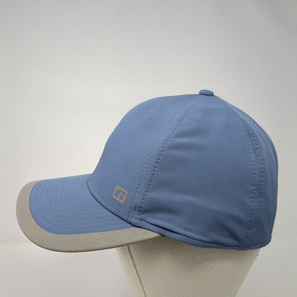 Russell Fitted Hat Blue One Size Stretch Gray Trim 6 Panel Outdoor