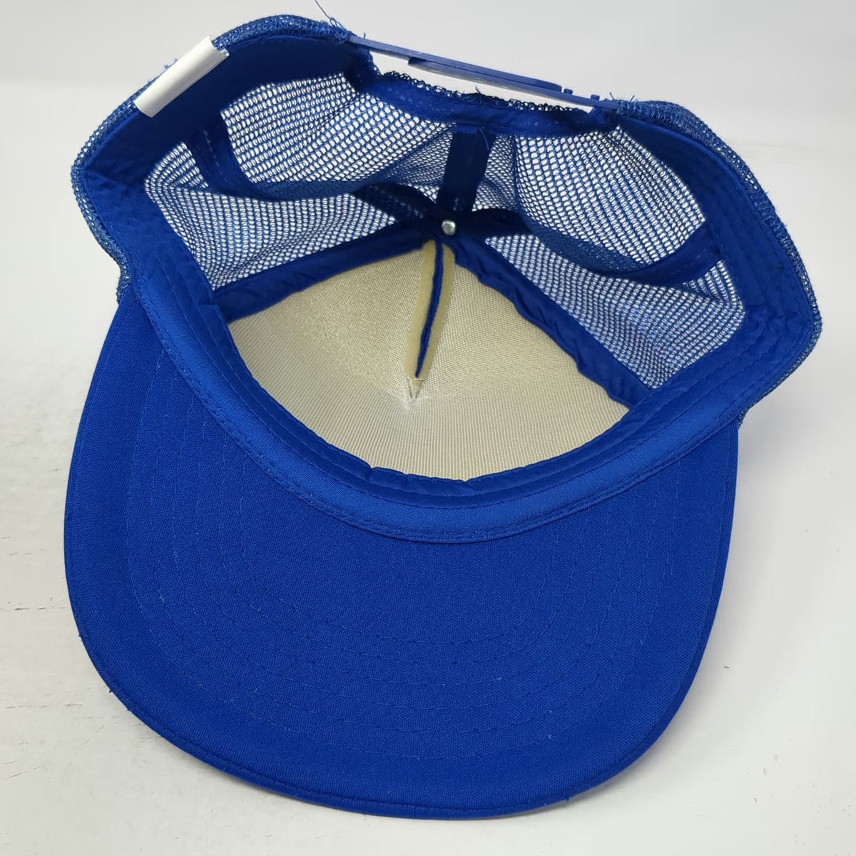 Rhino Rush Blue Trucker Hat One Size Mesh Snapback Foam Energy Graphic Logo Cap