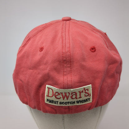 Dewar's Finest Scotch Whisky Fitted Hat Red One Size Embroidered 6 Panel