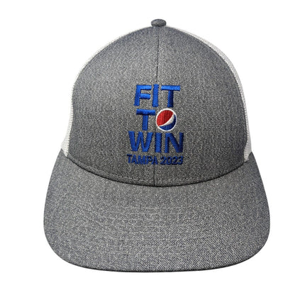 Fit To Win Tampa 2023 Snapback Trucker Hat Gray OS Adjustable Mesh Cap America