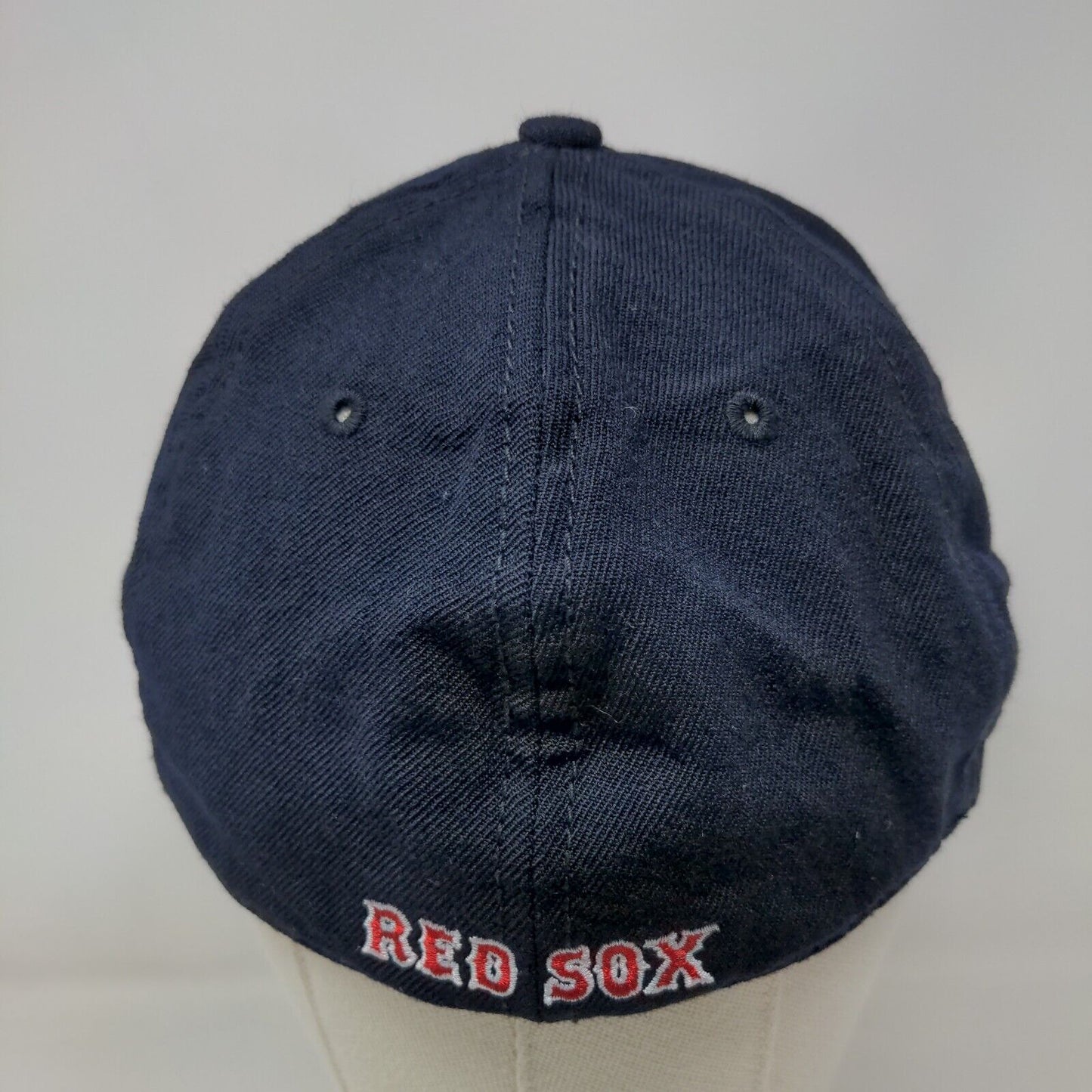 New Era Men's Fitted Hat Blue Red S/M Embroidered Boston Red Sox Logo MLB