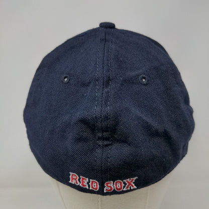 New Era Men's Fitted Hat Blue Red S/M Embroidered Boston Red Sox Logo MLB