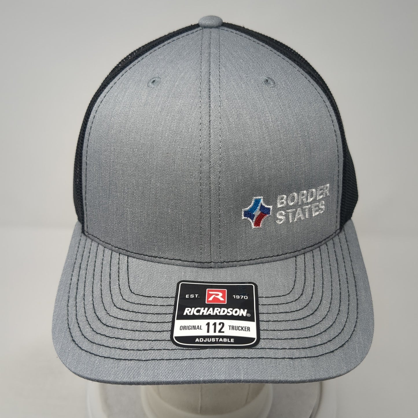 Border States Snapback Trucker Hat Gray One Size Mesh Back Embroidered