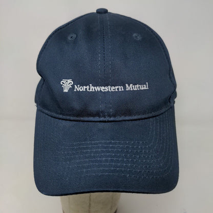 Port & Company Men's Strapback Hat Blue Embroidered Northwestern Mutual Logo