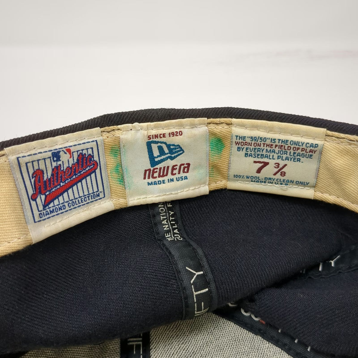 Houston Astros MLB New Era Baseball Cap Blue 7 3/8 Wool Diamond Collection Star