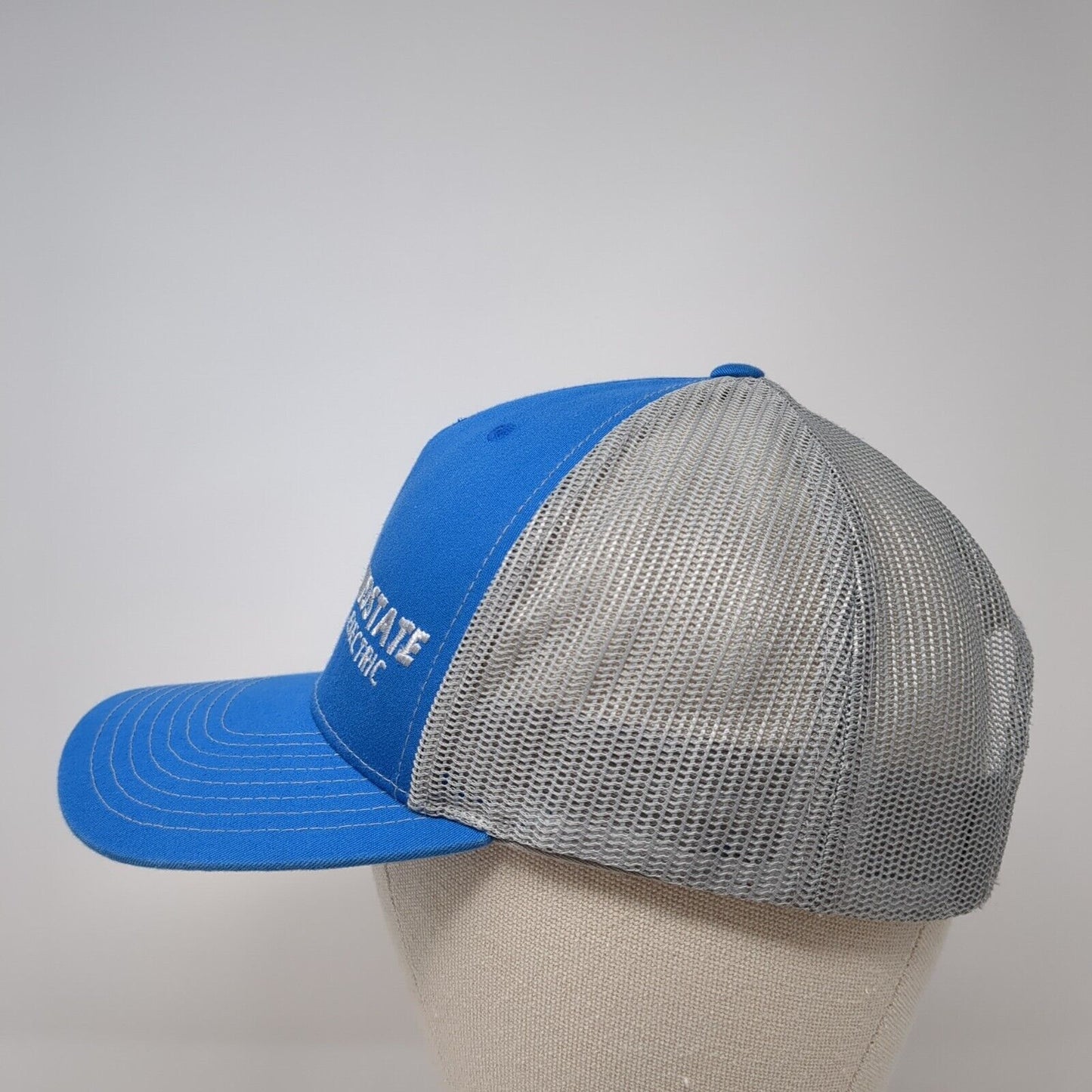 Midstate Electric Snapback Trucker Hat Blue OS Adjustable Mesh Back Richardson