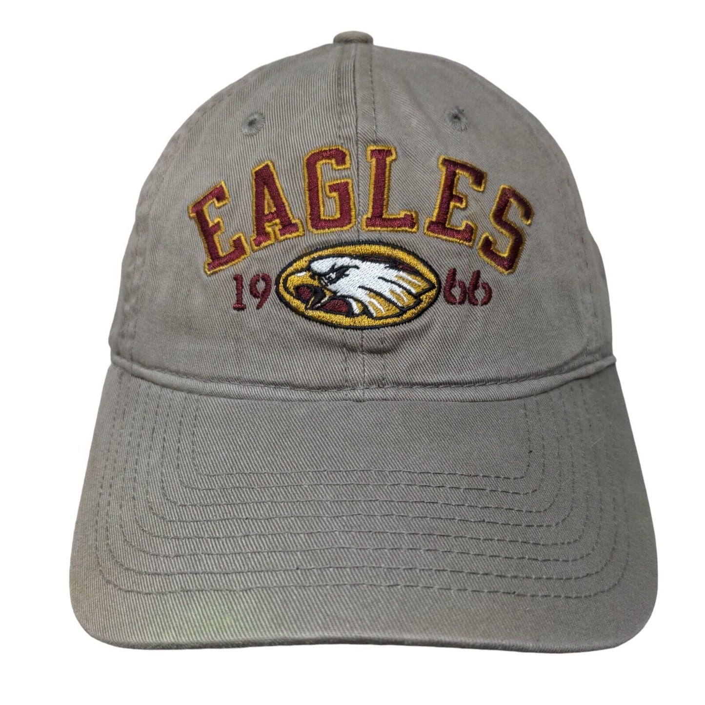 Champion Slideback Hat Episcopal Eagles 1966 Embroidered Logo Tan OSFM