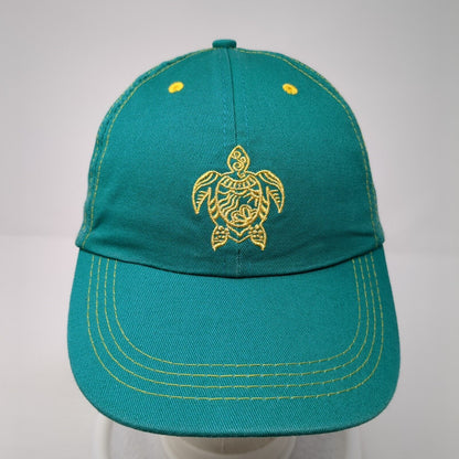 Sea Turtle Strapback Baseball Cap Blue One Size Adjustable Embroidered Mermade