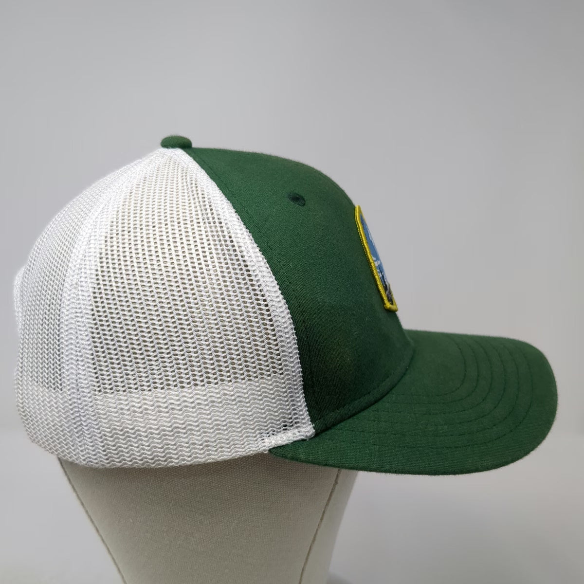 Rock Canyon Trucker Hat Green One Size Yellowstone National Park Mesh Snapback
