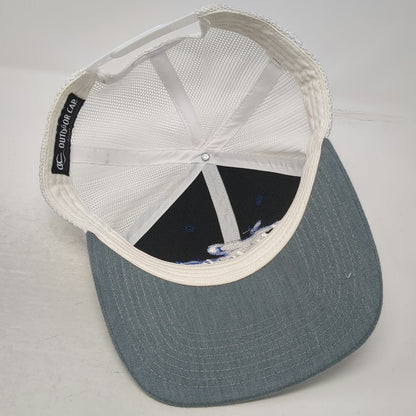 Outdoor Cap Trucker Hat Blue Gray White One Size TAC Riptide Logo Mesh Snapback