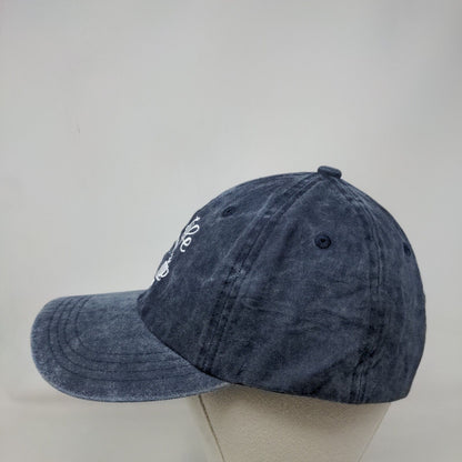 Mom Life Wine Coffee Slideback Hat Blue One Size Adjustable Embroidered