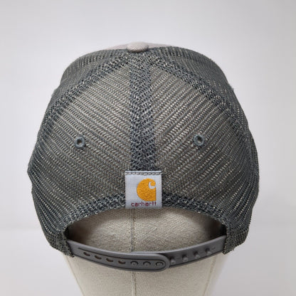 Carhartt Snapback Mesh Back Trucker Hat Gray One Size Solid Adjustable
