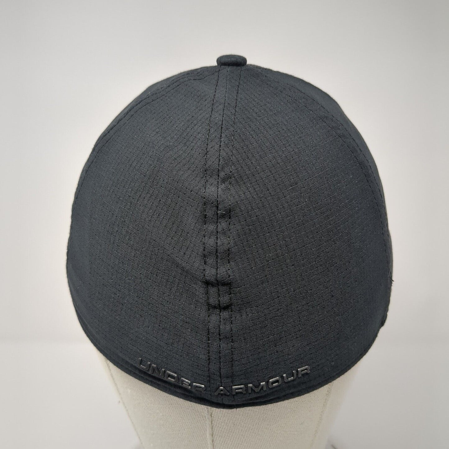 Under Armour Fitted Hat Black One Size Lightweight Emblem Logo 6 Panel