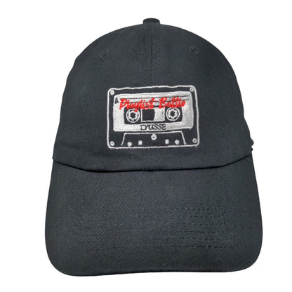 Playlist Bottle D'Usse Slideback Hat Black OSFA Adjustable Embroidered Eikos