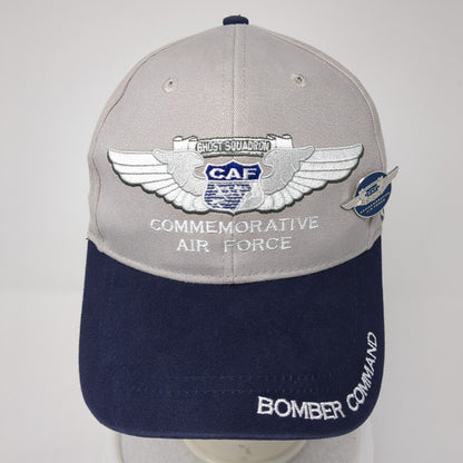 Ghost Squadron CAF Pin Strapback Hat Gray One Size Bomber Command