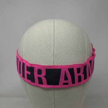 Under Armour Girl's Stretchy Sun Visor Hat Cap Pink Black Size OSFA