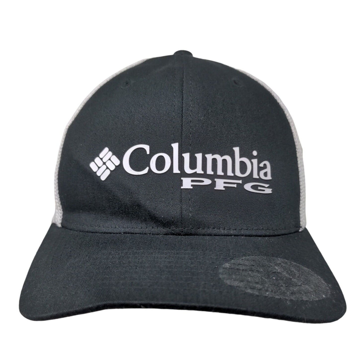 Columbia PFG Men's Fitted Hat Black Mississippi State Embroidered Logo