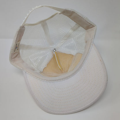 Vintage Queen Mary Cruise Ship Snapback Mesh Back Trucker Hat White OSFA