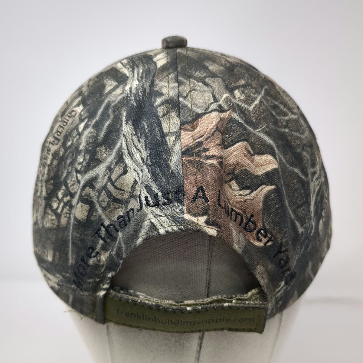 Incentives By Design Baseball Cap Green OSFM Camo Franklin Building Supply hat
