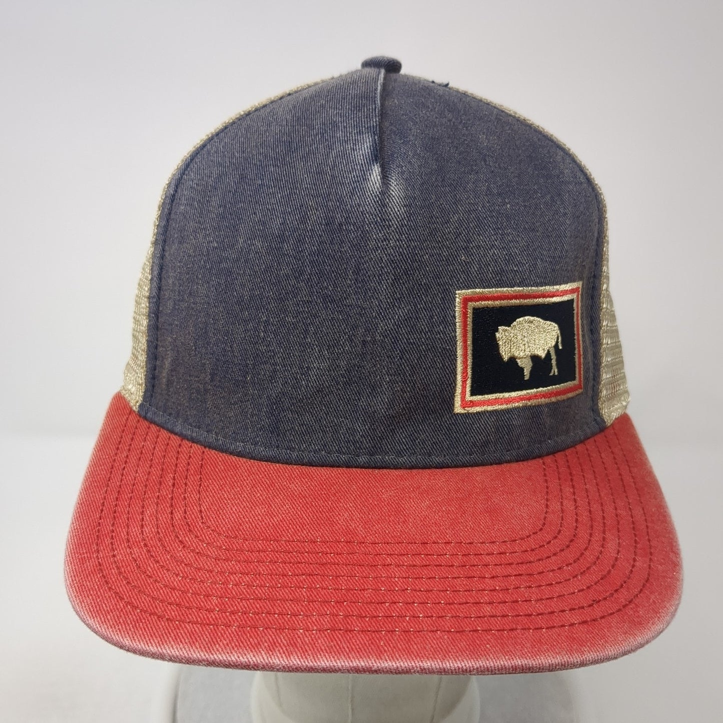 Wyoming Trucker Hat Multicolor One Size Adjustable Embroidered Mesh Back Legacy