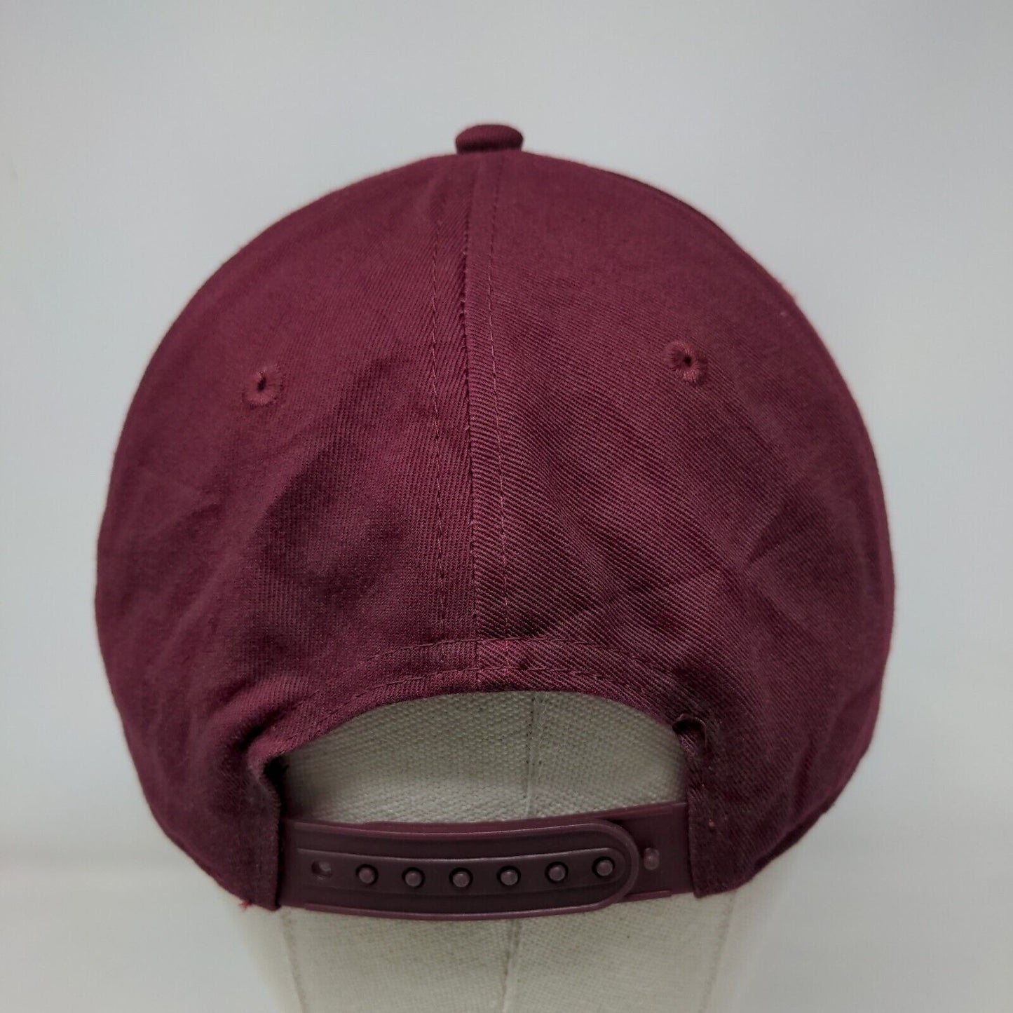 Waters Bluff Snapback Hat Red Burgundy One Size Embroidered 6 Panel