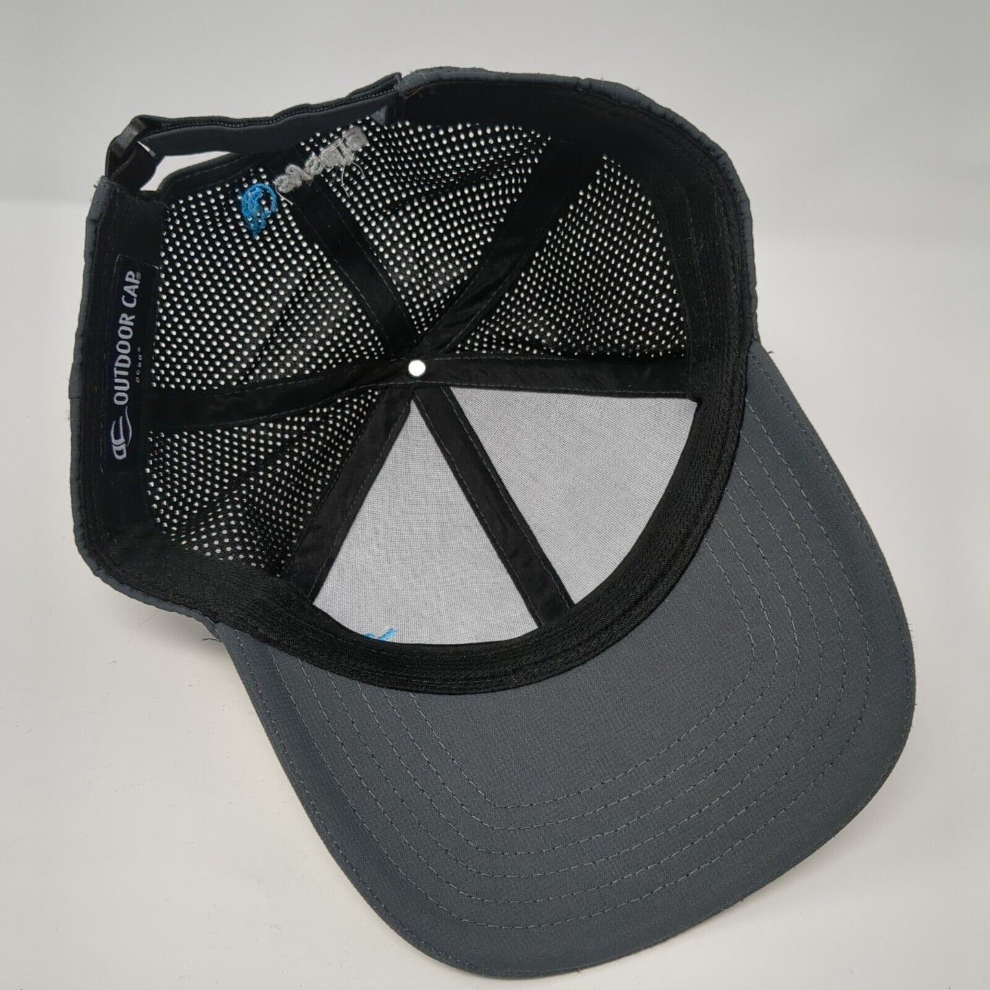 Sysdig Strapback Hat Gray One Size Adjustable Laser Cut Outdoor Cap