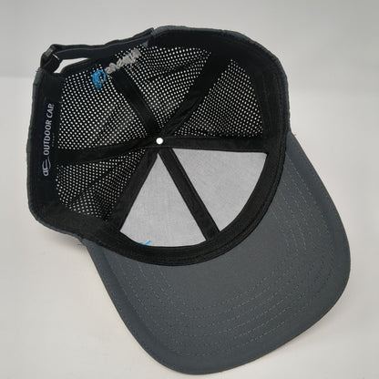 Sysdig Strapback Hat Gray One Size Adjustable Laser Cut Outdoor Cap