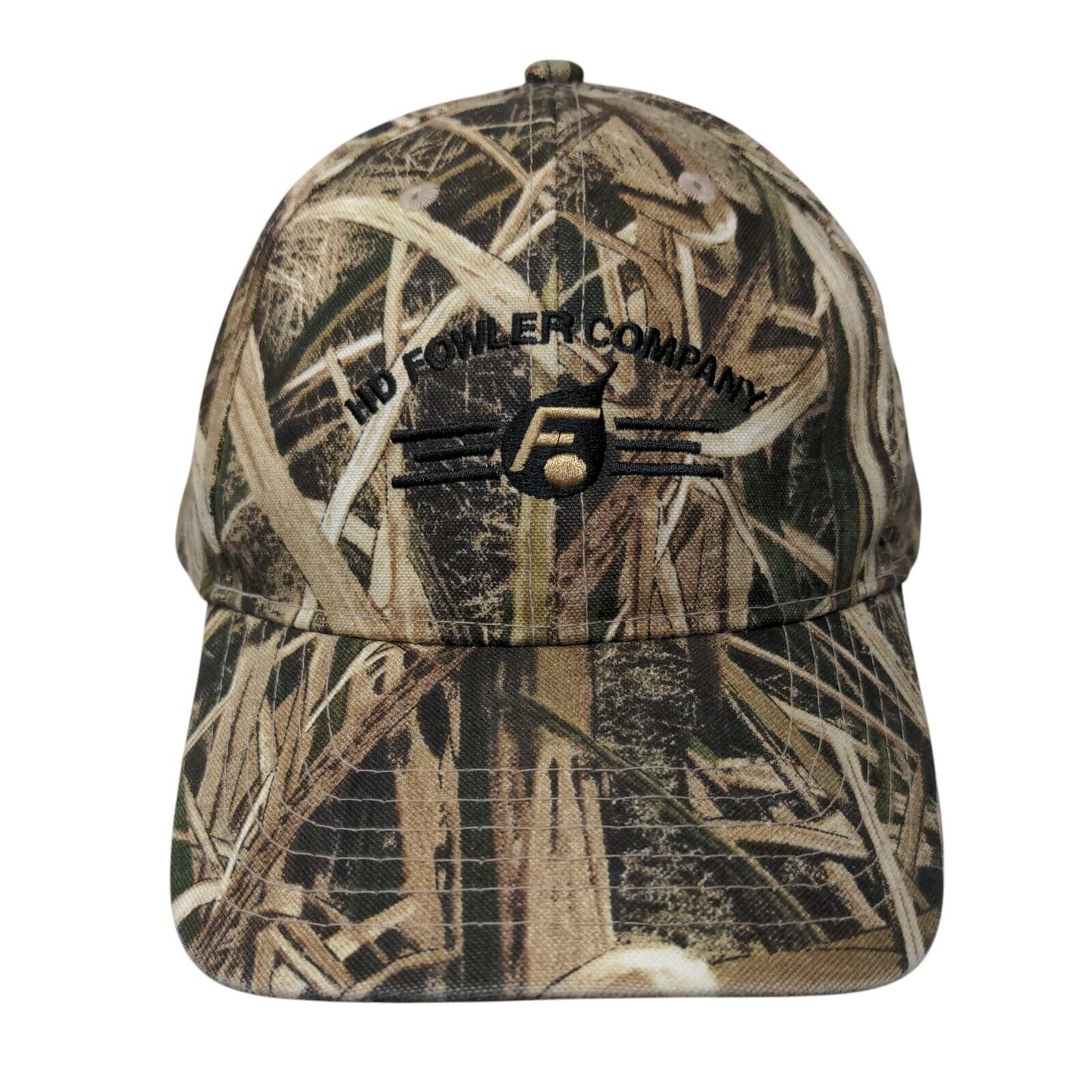 HD Fowler Company Slideback Hat Camo One Size Adjustable Embroidered