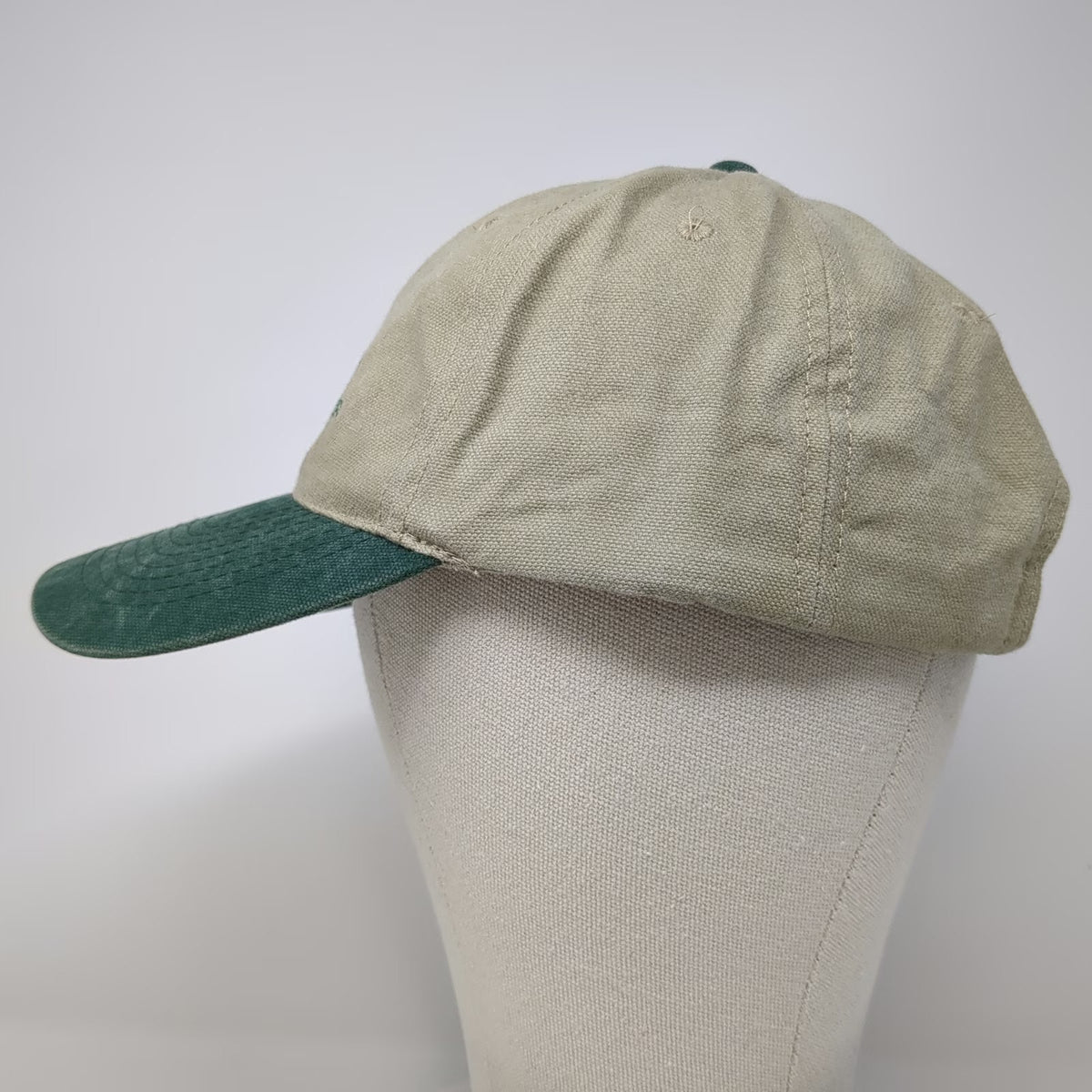 HeadShot Baseball Cap Beige Green One Size YMC Mechanical Contractor Hat