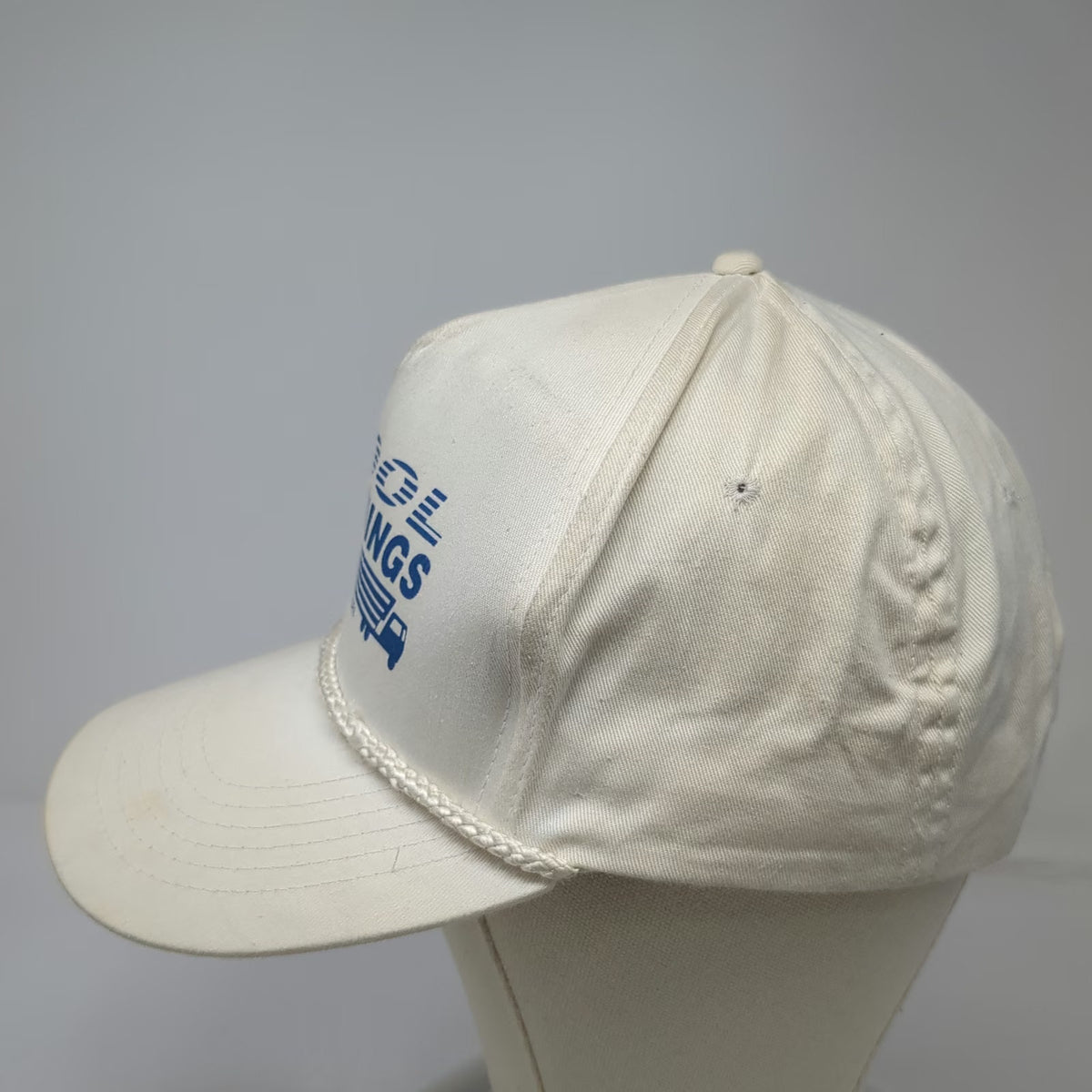 5 Panel Beige One Size Hat Cool Runnings Freight Coordinators Truck Graphic Rope