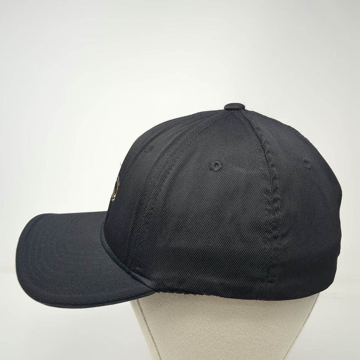New Orleans Saints NFL Black One Size Cap Fleur De Lis Embroidered Stretch Hat