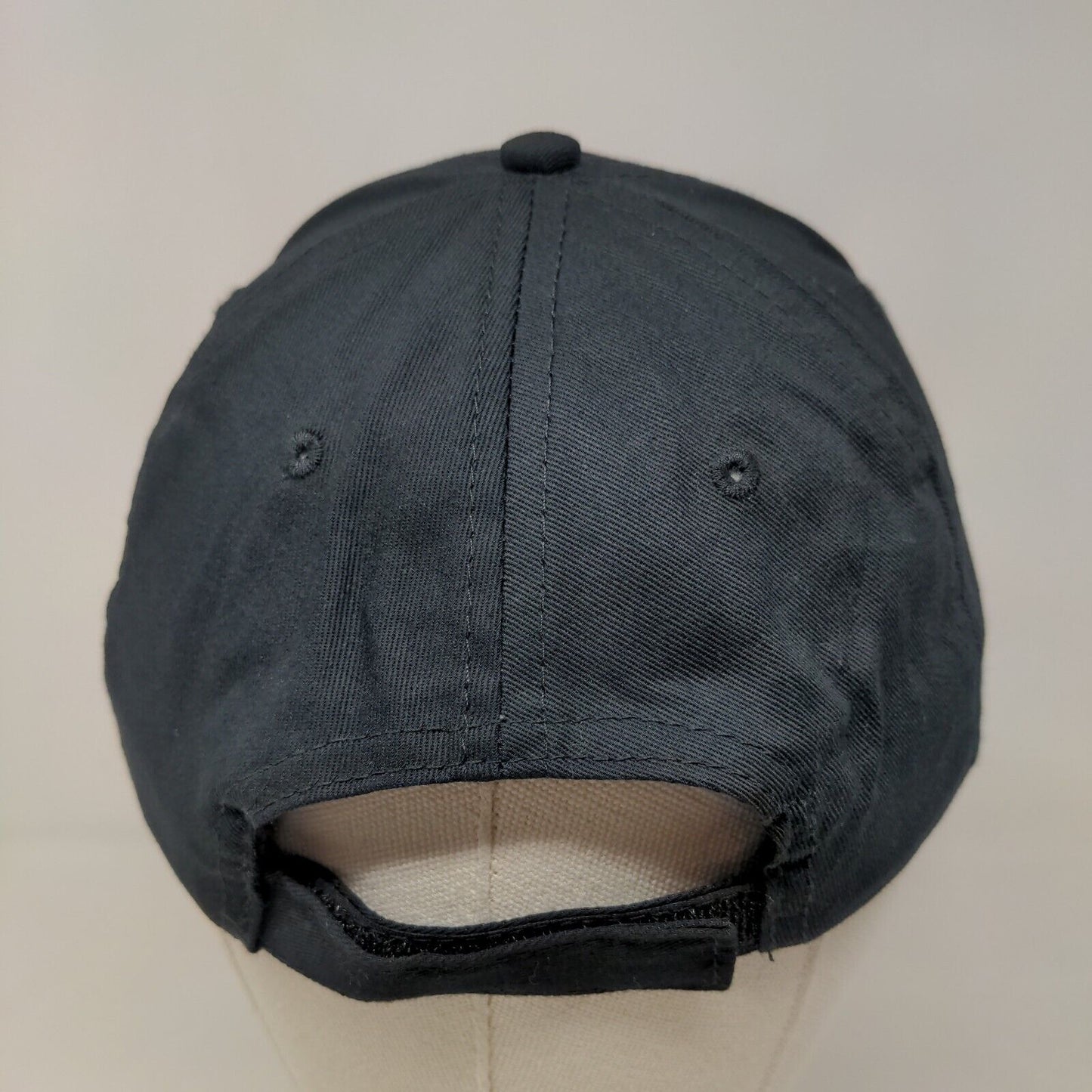 Port & Company Men's Strapback Hat Black Embroidered Trulieve Logo